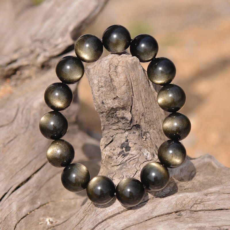 Favorite Level Black Obsidian Bracelet - Rudraksha Mala Jewelry