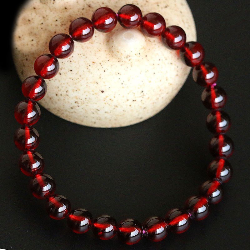 Favorite Level Garnet Bracelet - Rudraksha Mala Jewelry