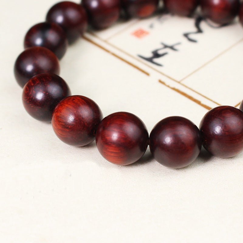 Indian Red Sandalwood Bracelet - Rudraksha Mala Jewelry