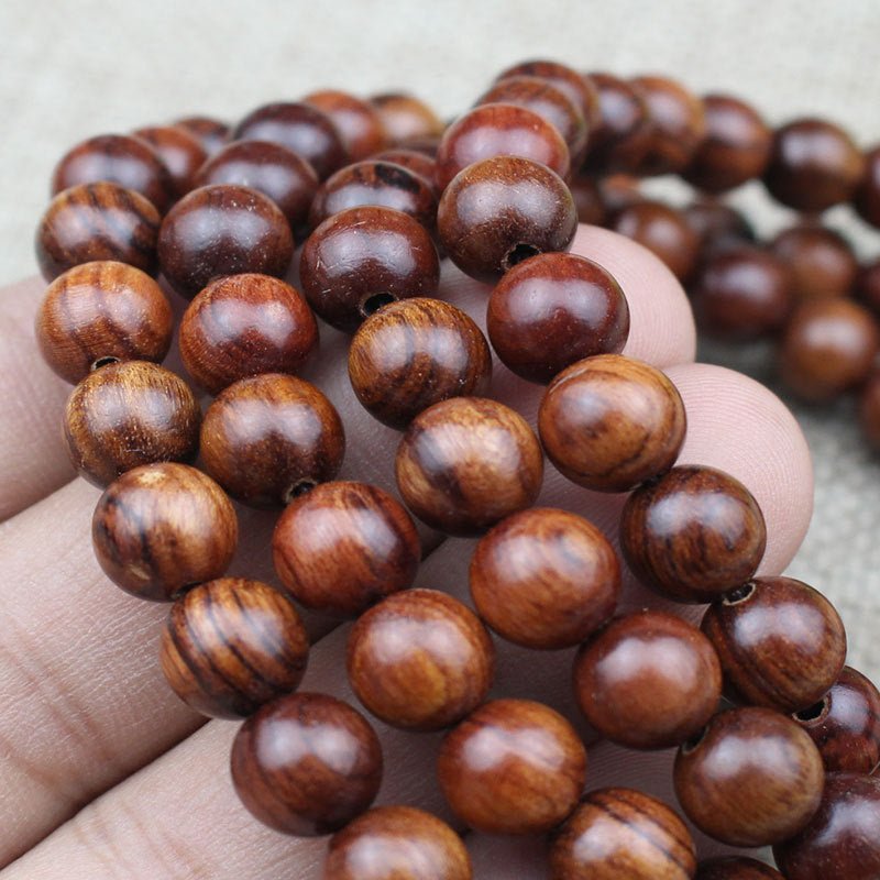 Indonesian Scented Rosewood 108 Mala - Rudraksha Mala Jewelry