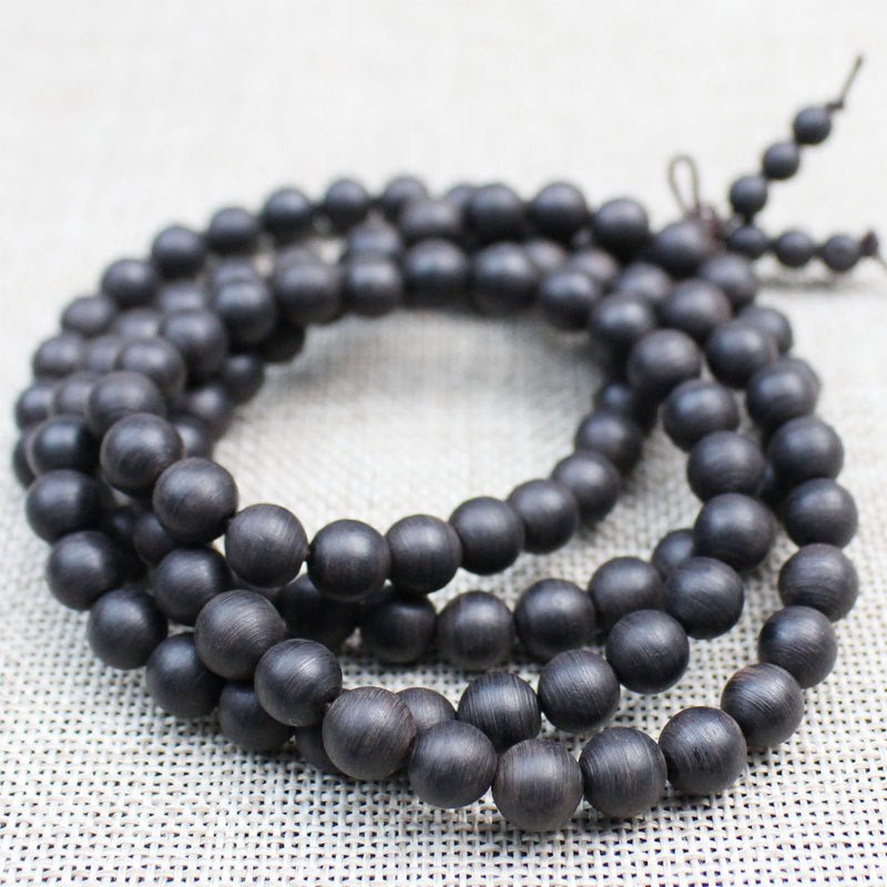 Vietnam Black Sandalwood Spiritual Beaded Necklaces - Rudraksha Mala Jewelry